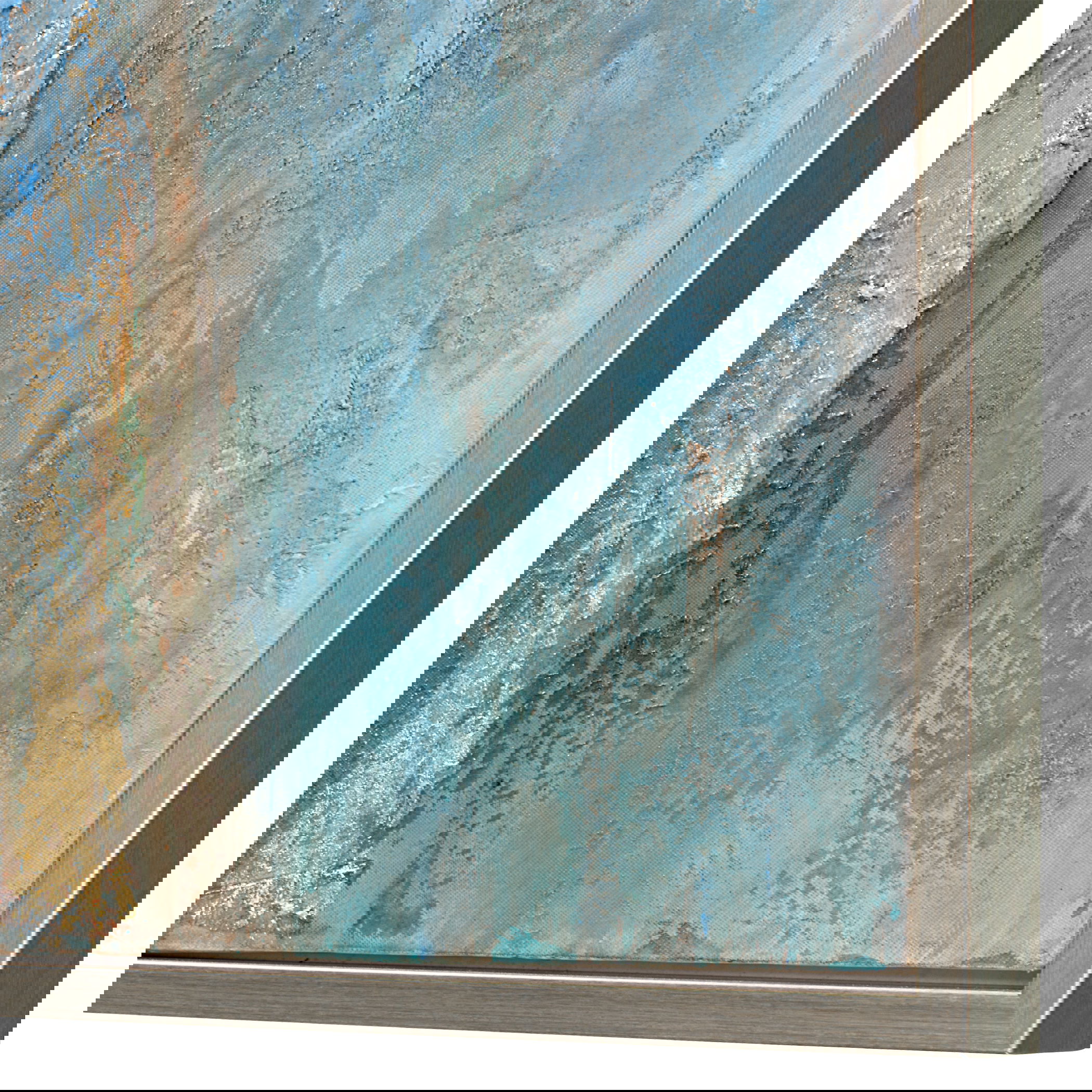 Rendezvous Hand Painted Abstract Art large image 