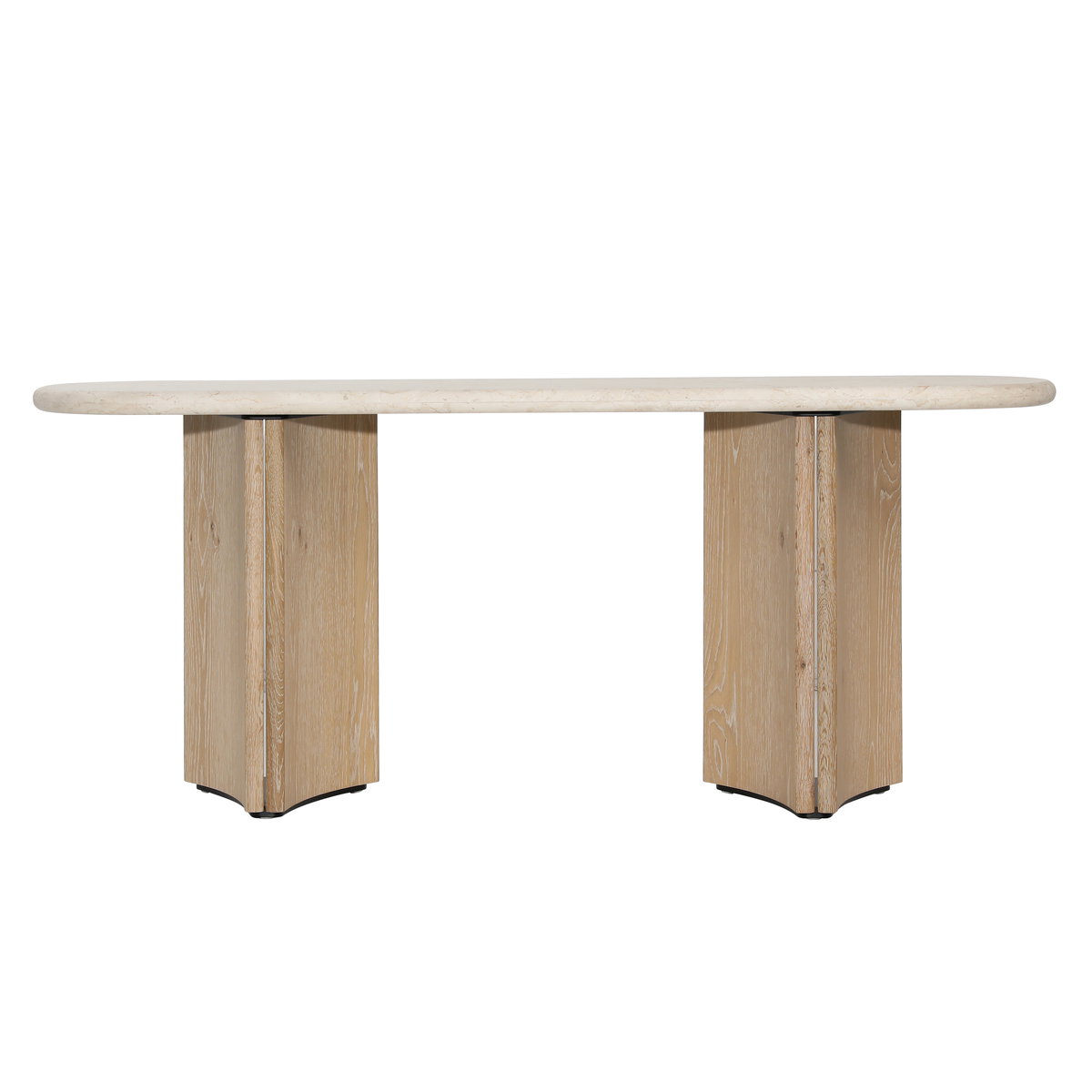 Oja Console Table Natural, by Dovetail, 71" width x 29.6" height x 17.75" depth View 2