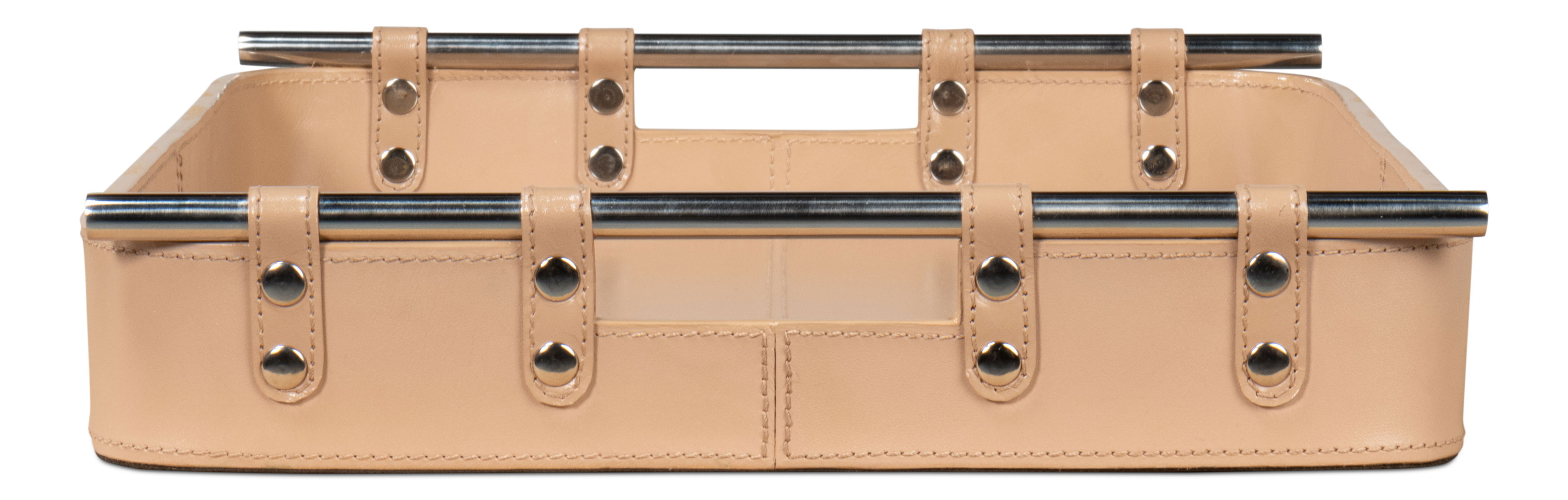 Safari Leather Tray  Mushroom large image 