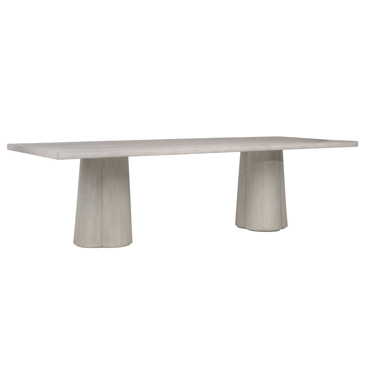 Arya Dining Table Whitewash 88', by Dovetail, 88" width x 30" height x 42" depth View 1