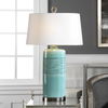 Rila Distressed Teal Table Lamp, by Uttermost, 19" width x 32" height x 13" depth thumbnail 2