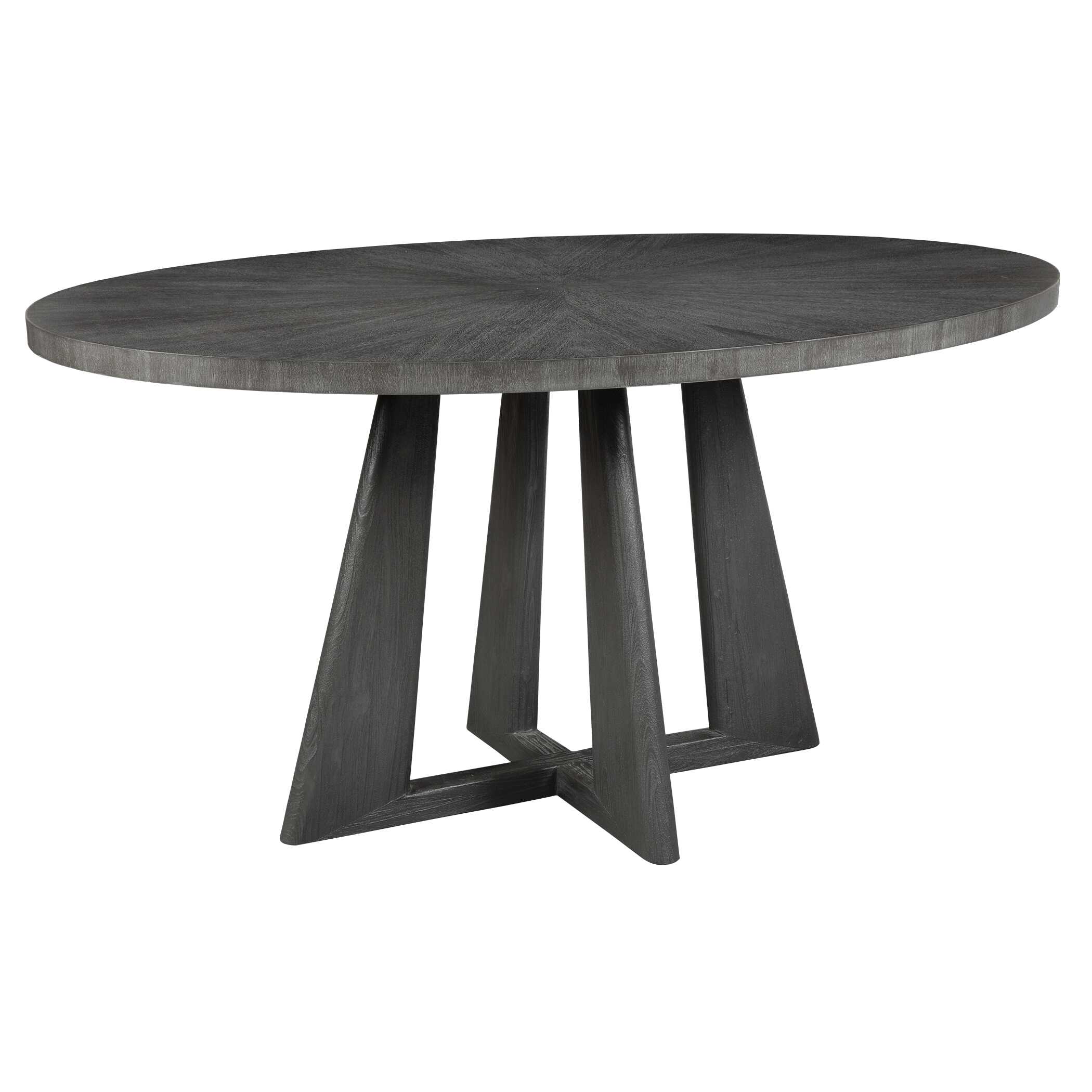 Pulsar Round Gray Walnut Dining Table, Furniture by Uttermost, 60" width x 30" height x 44" depth View 4