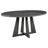 Pulsar Round Gray Walnut Dining Table, Furniture by Uttermost, 60" width x 30" height x 44" depth thumbnail 4