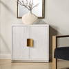 Emma 2 Door White Cabinet, Cabinets & Chest by Uttermost, 32" width x 32.25" height x 14.25" depth thumbnail 2