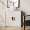 Emma 2 Door White Cabinet, Cabinets & Chest by Uttermost, 32" width x 32.25" height x 14.25" depth thumbnail 2