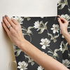 Large Parrot Tulip Black Peel & Stick Wallpaper thumbnail 3