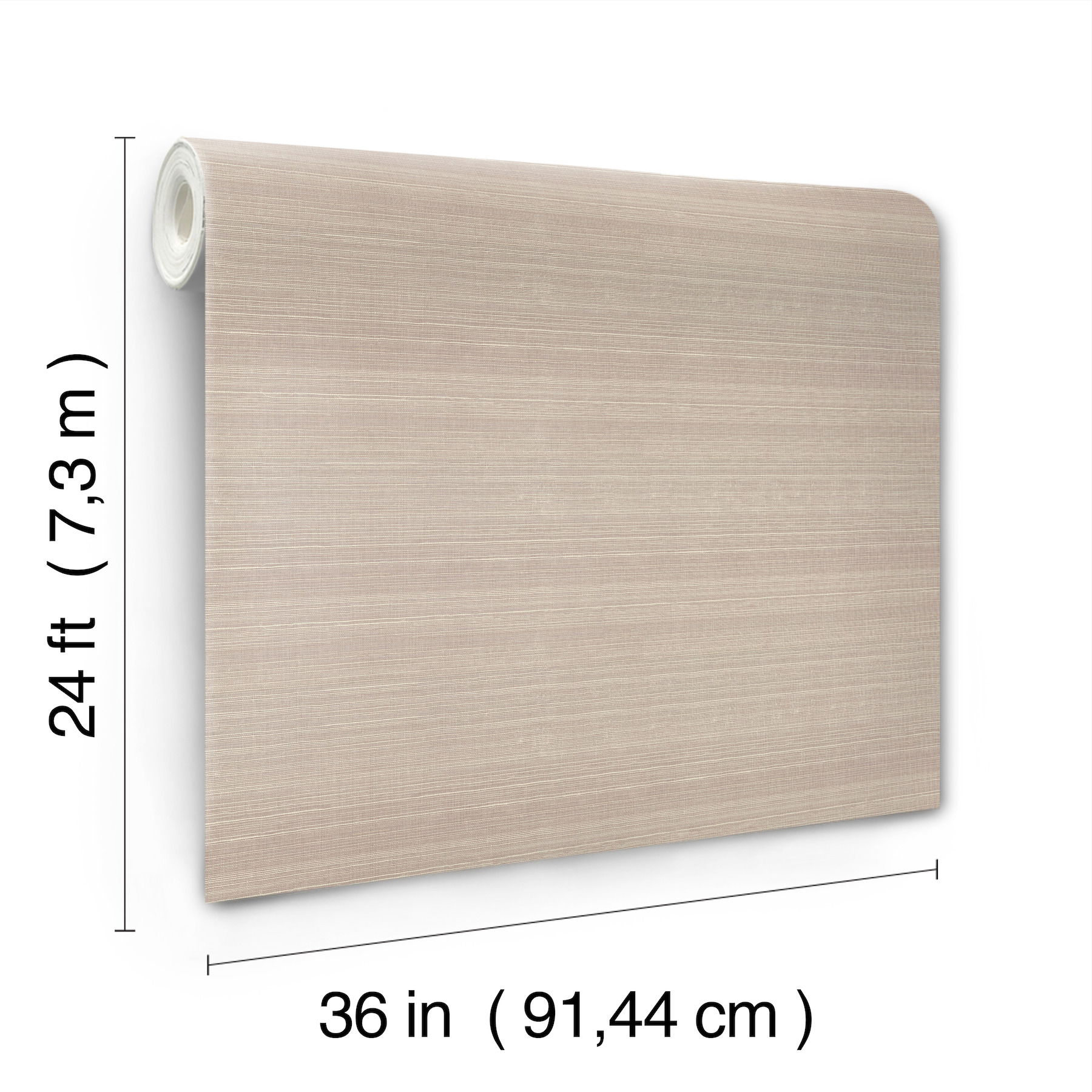 Plain Beige Grass Wallpaper, by York Wall, 24' length x 3' width x 0.02" depth View 5