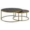 Aragon Gray Nesting Coffee Tables Set/2, Furniture by Uttermost, 40" width x 17.5" height x 40" depth thumbnail 5