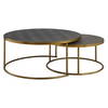 Aragon Gray Nesting Coffee Tables Set/2, by Uttermost, 40" width x 17.5" height x 40" depth thumbnail 5