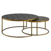 Aragon Gray Nesting Coffee Tables Set/2, by Uttermost, 40" width x 17.5" height x 40" depth thumbnail 5