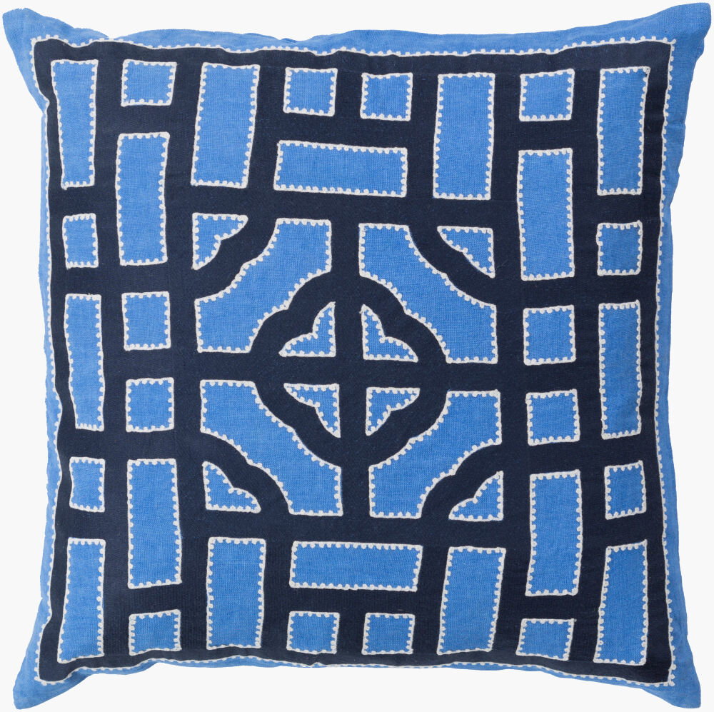 Chinese Gate Accent Pillow, Decorative Pillow by Surya, 18" length x 18" width