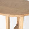 Taylin Light Brown Solid Wood Desk, by Mercana, 59.8" length x 25.6" width x 30" height thumbnail 9