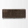 Tucker Dark Brown with Carved Arch Pattern 4 Door Sideboard, Sideboards & Buffet by Mercana, 71.75" length x 15" width x 30.25" height thumbnail 4