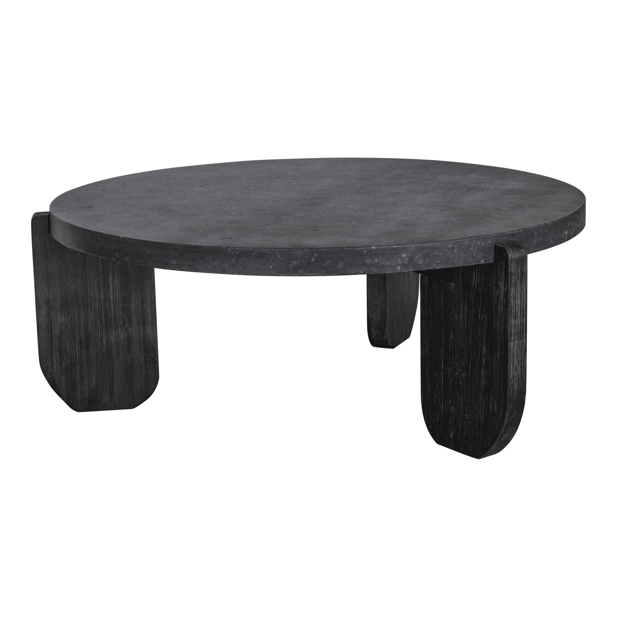 Wunder Coffee Table Black, by Moe's Home, 36.5" width x 13.75" height x 36.5" depth View 2