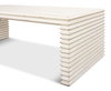 Stacked Cocktail Table  Antique White, by Sarreid, 2'2" length x 4'7" width x 1'6" height thumbnail 4