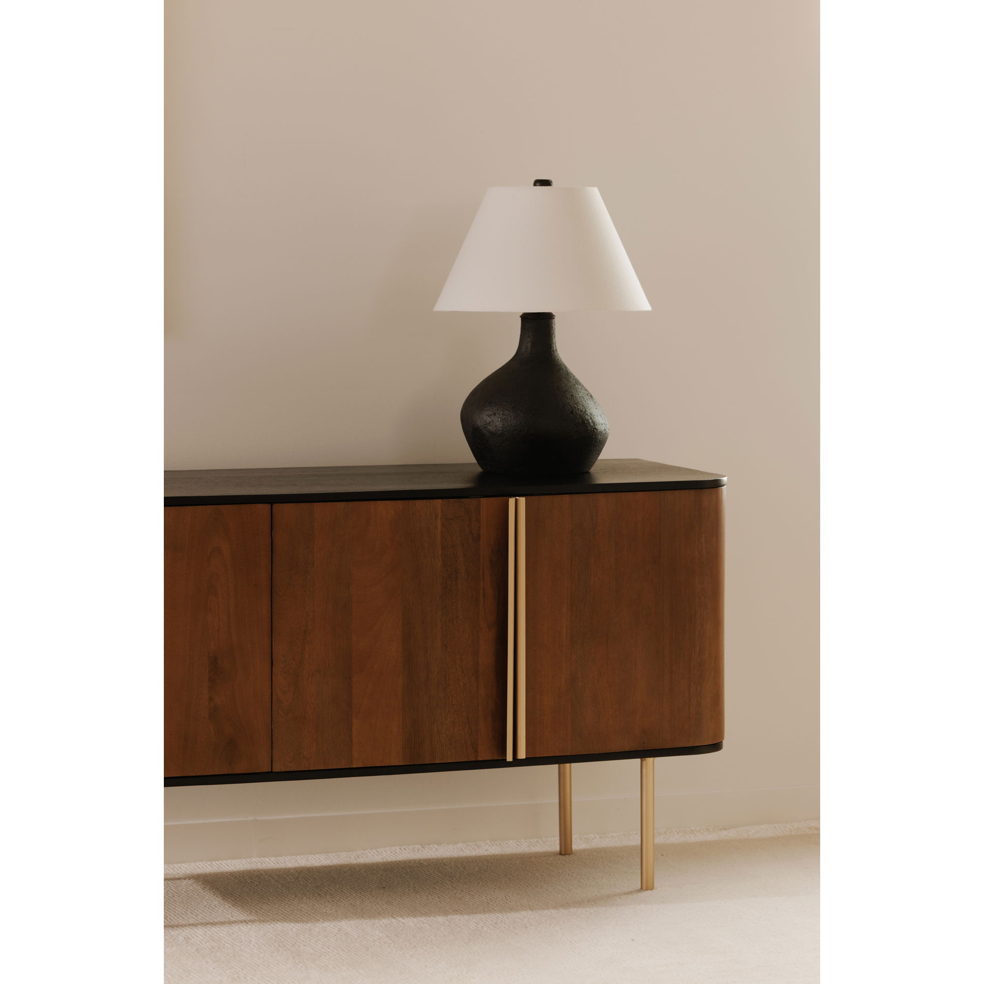 Dionne 4 Door Sideboard Brass large image 