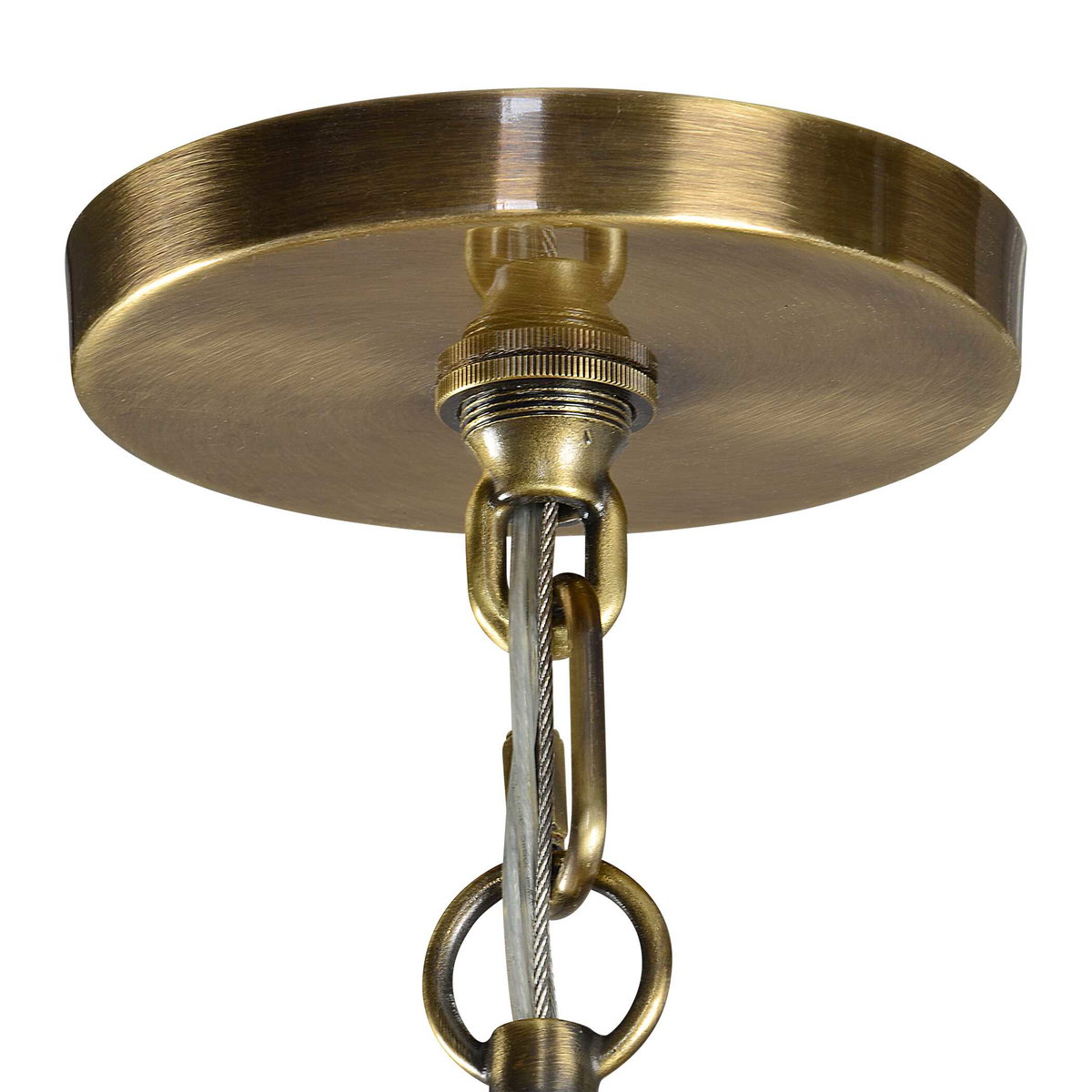 Marinot 12Lt. Chandelier, by Uttermost, 26" width x 9" height x 26" diameter x 26" depth View 6