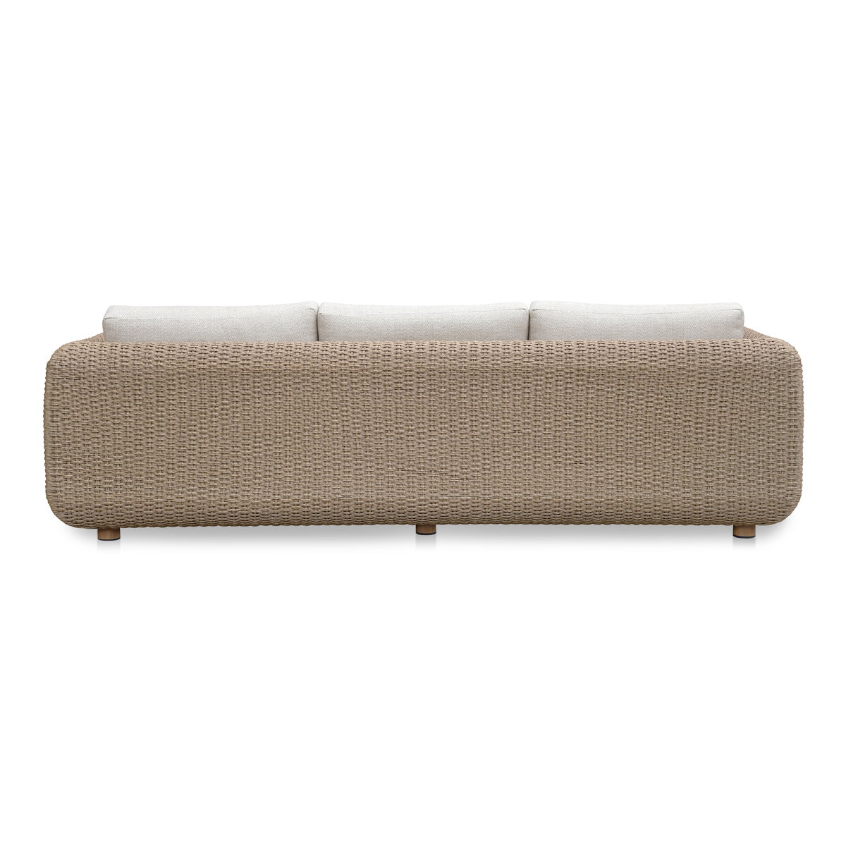 Soma Outdoor Sofa Natural, Sofas & Sectional by Moe's Home, 100" width x 26" height x 35" depth View 4