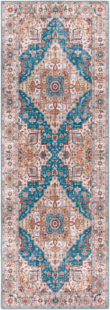 Iris Machine Woven Rug, by Surya, 3'9.28" length x 2'2.38" width