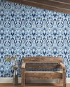 Malta Blue & Silver Wallpaper thumbnail 2