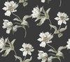 Large Parrot Tulip Black Peel & Stick Wallpaper, by York Wall, 20' length x 2'3" width x 0.02" depth thumbnail 1