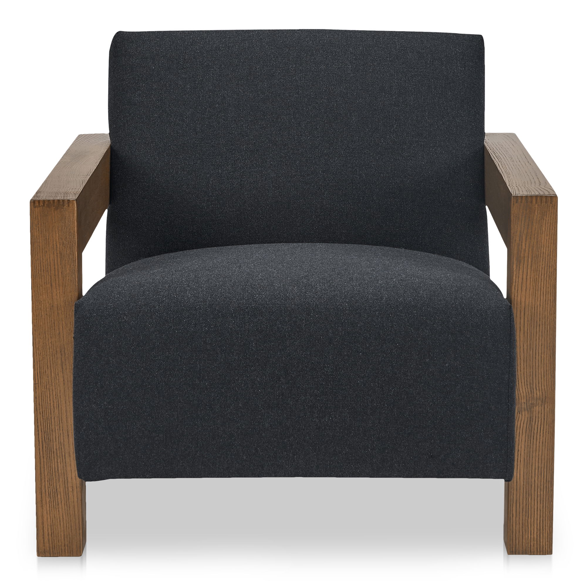 Garnet Lounge Chair Charcoal Wool Blend large image 
