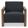 Garnet Lounge Chair Charcoal Wool Blend thumbnail 0