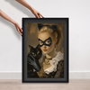 Cat Hero Lady - With Glitter (Black Mat, Black Glitter), Art by Oliver Gal,  20x30 thumbnail 4