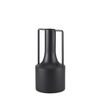 Tovi Small Matte Black Narrow Metal Vase thumbnail 0