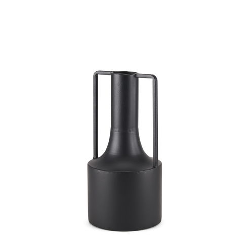 Tovi Small Matte Black Narrow Metal Vase