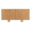 Thalia Sideboard Light Natural 73', Sideboards & Buffet by Dovetail, 73" width x 33.5" height x 18.25" depth thumbnail 4