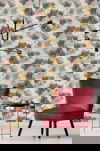 Impressionist Floral Copper & Blue Wallpaper thumbnail 2