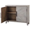 Adalind White Washed Accent Cabinet, Furniture by Uttermost, 40" width x 31.75" height x 11" depth thumbnail 7