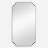 Lennox Nickel Scalloped Corner Mirror thumbnail 0