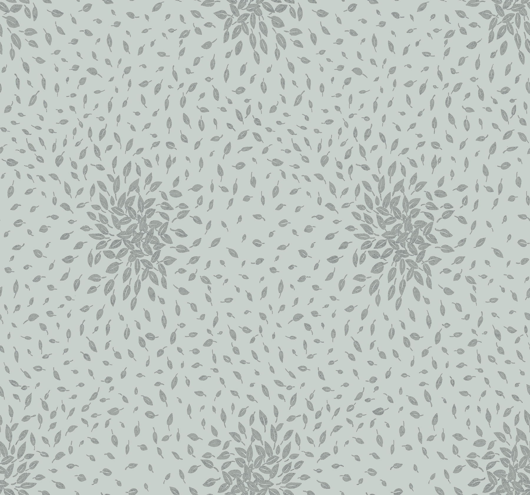 Petite Leaves Spa & Silver Wallpaper large image 