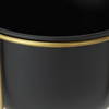 Danica Set of 2 Matte Black Metal Plant Stands, Planter by Mercana, 10.43" length x 10.43" width x 25.39" height thumbnail 6