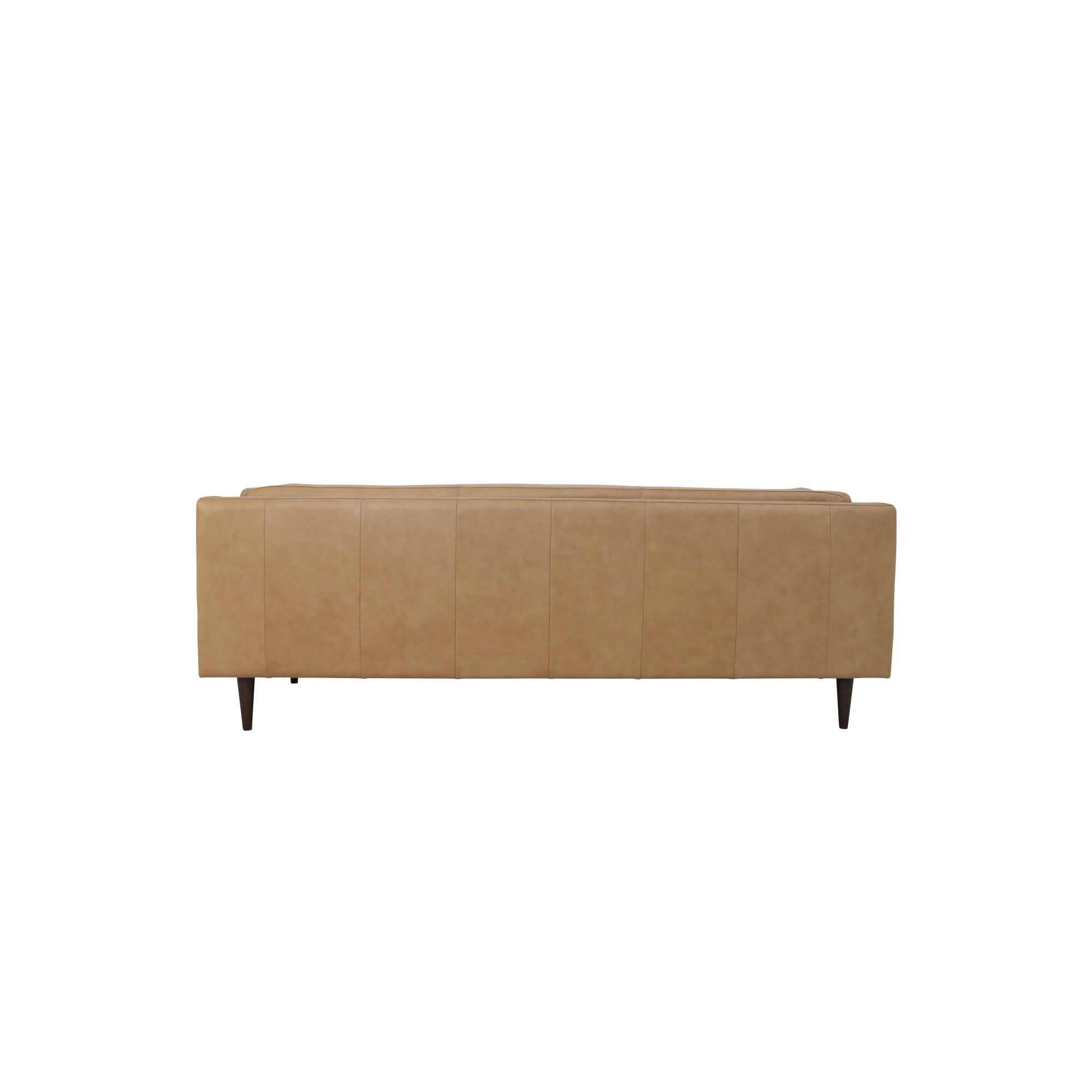 Woods Sofa Tan Leather, Sofas & Sectional by Moe's Home, 86" width x 29.9" height x 37" depth View 4