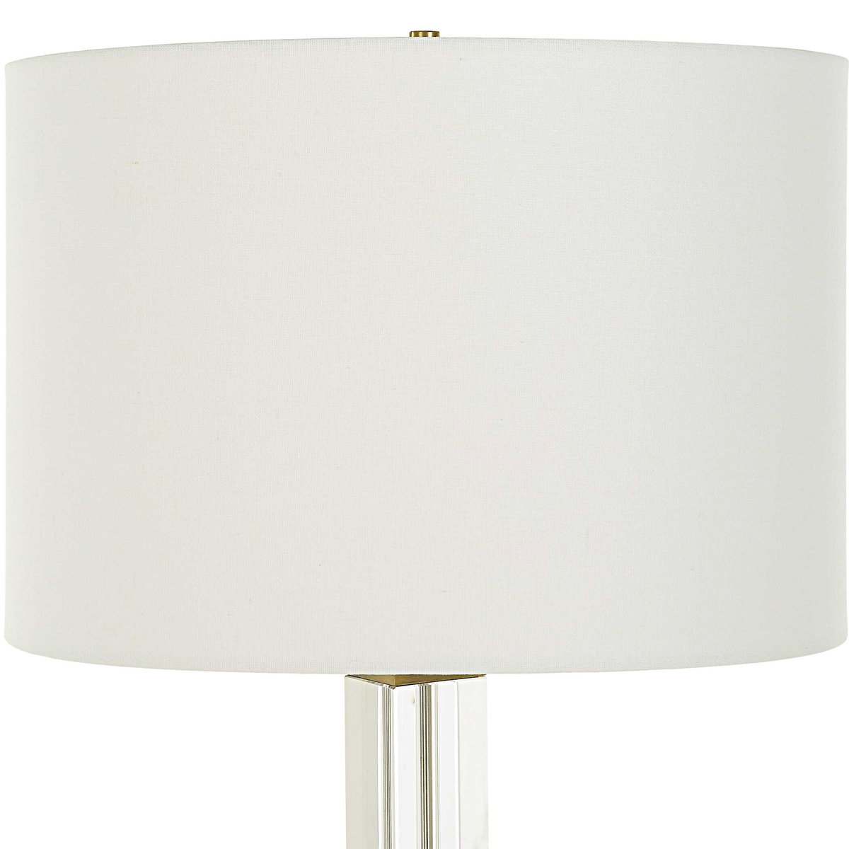 Crystal Column Table Lamp, by Uttermost, 15" width x 28" height x 15" depth View 6