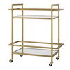 Erena Brass Bar Cart thumbnail 3
