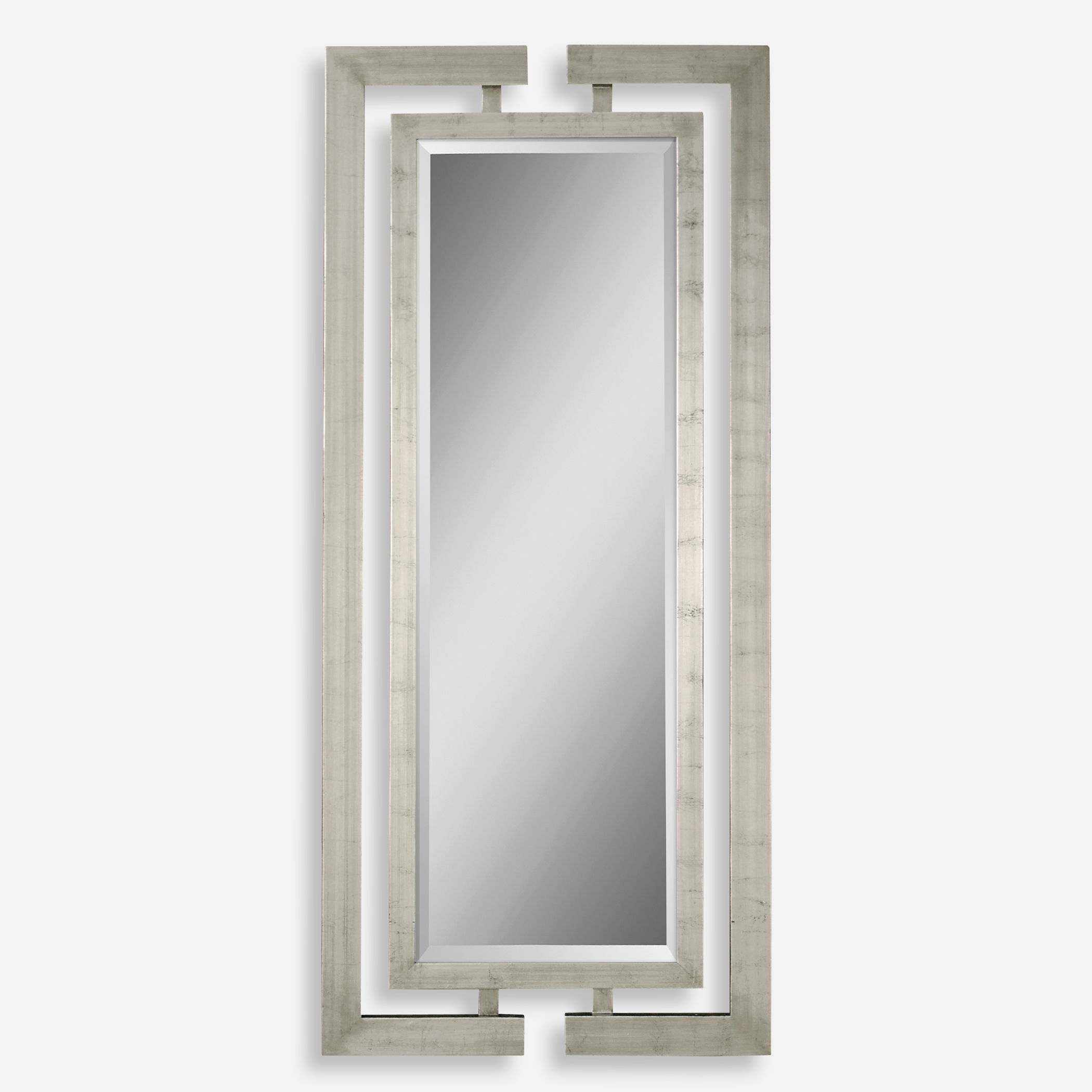 Jamal Silver Mirror, by Uttermost, 34" width x 76" height x 1.37" depth View 1