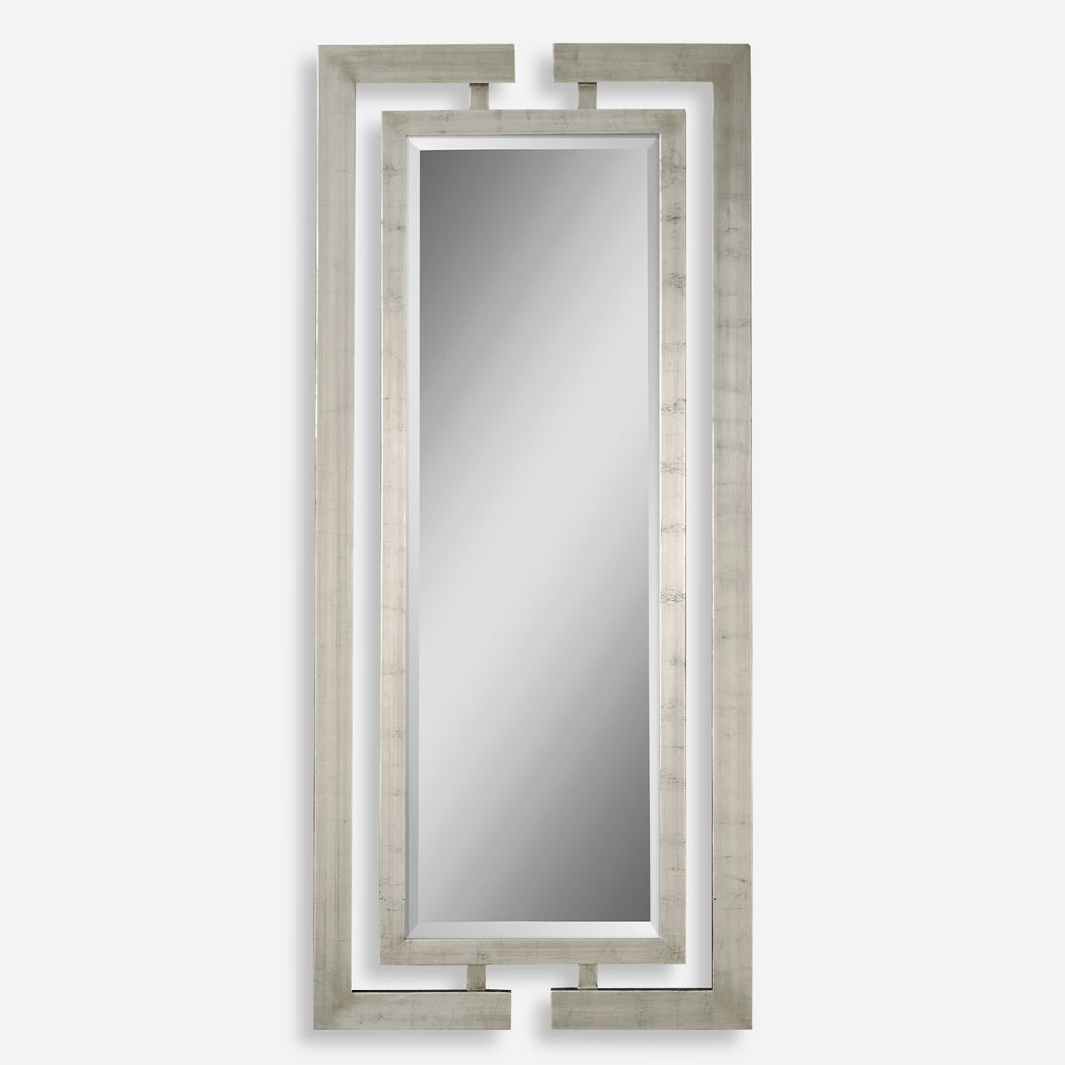 Jamal Silver Mirror, by Uttermost, 34" width x 76" height x 1.37" depth View 1