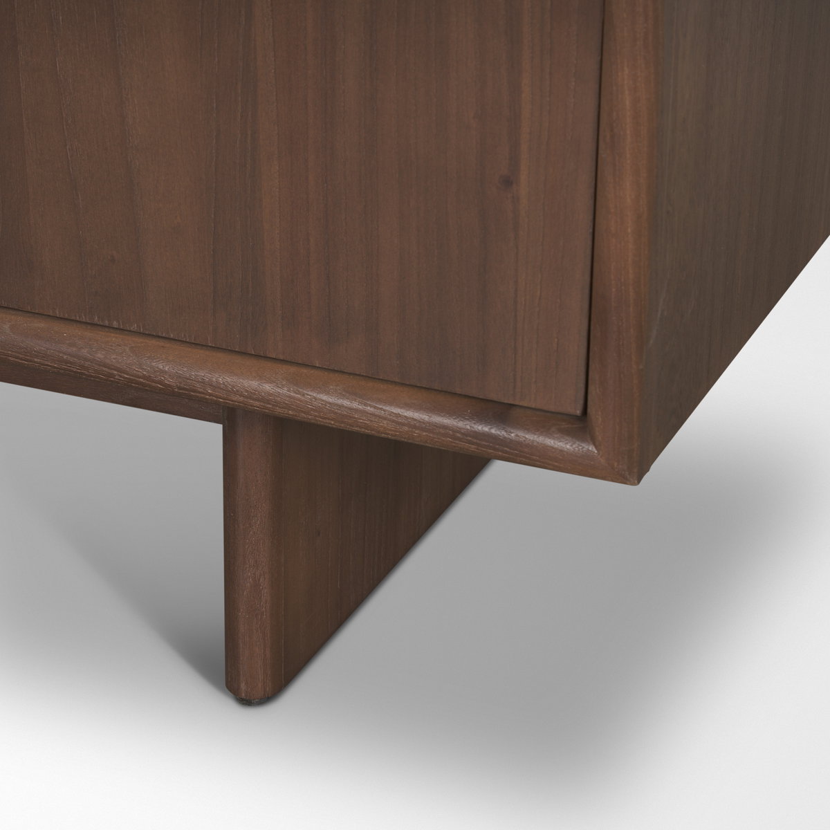 Varenna 4 Door Dark Brown Wood with Rope Handles Sideboard, Sideboards & Buffet by Mercana, 71" length x 17.75" width x 33.75" height View 12