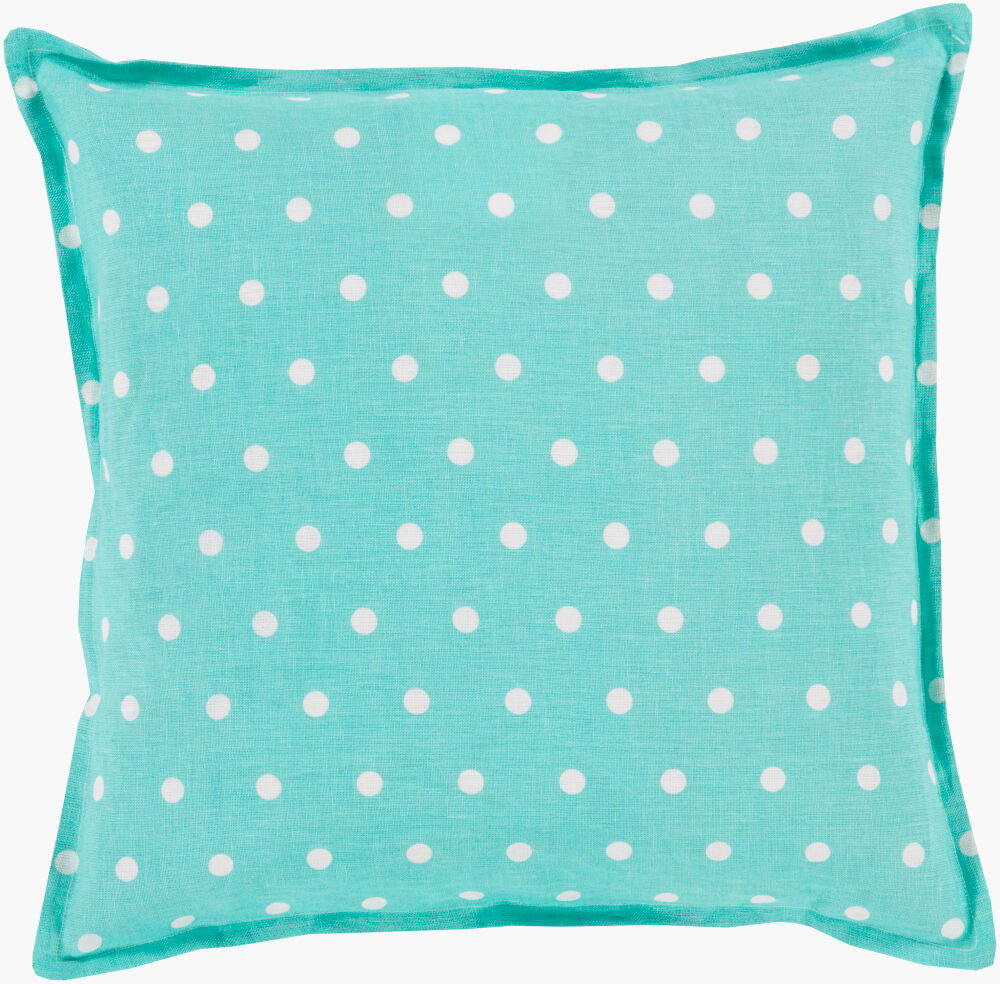Polka Dot Accent Pillow, Decorative Pillow by Surya, 18" length x 18" width