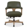 EC Leather Swivel Executive Chair, Office Chair by Hooker Furniture, 24" width x 33.75" height x 26.25" depth thumbnail 1