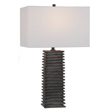 Online Designer Hallway/Entry Sanderson Metallic Charcoal Table Lamp