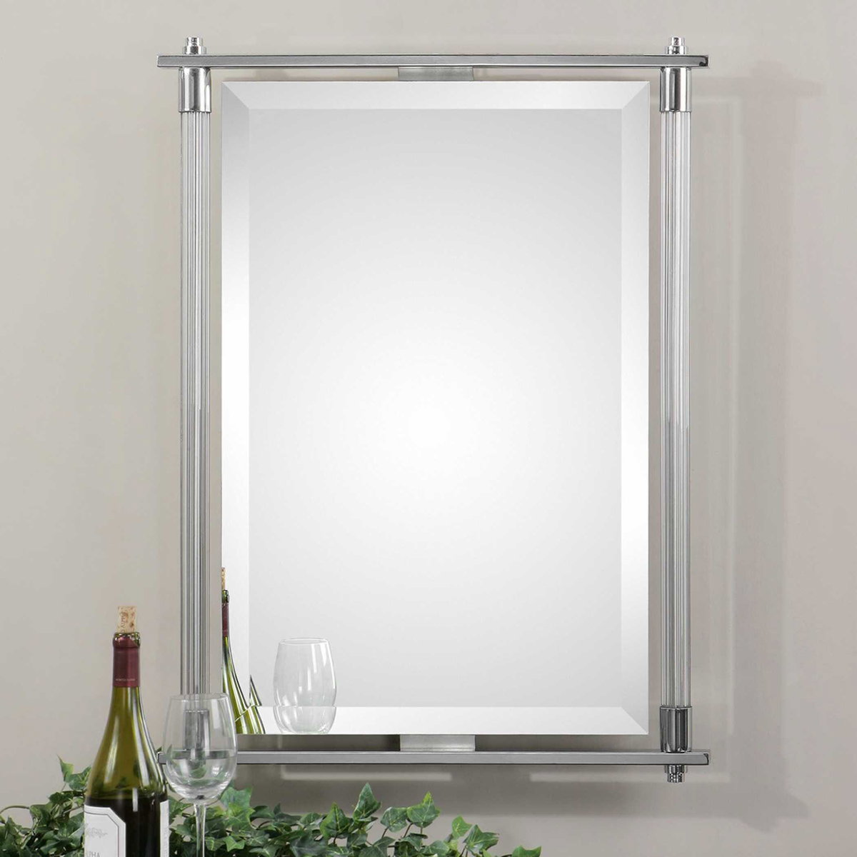 Adara Vanity Mirror, by Uttermost, 2'1.75" width x 2'9.5" height x 2" depth View 4
