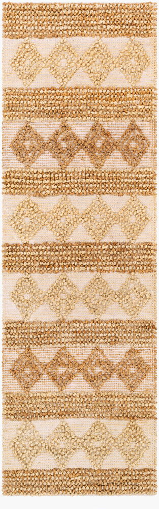 Farmhouse Naturals Handmade Rug, by Surya, 8' length x 2'6" width