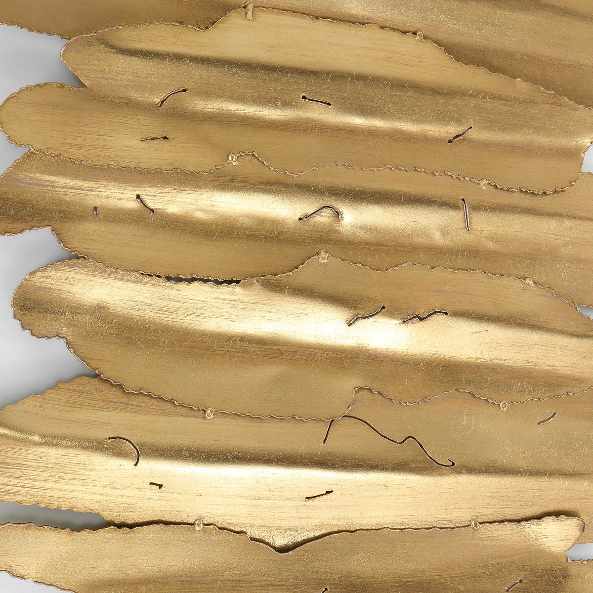 Lev White Metal Wall Decor, Sculptural Wall Art by Uttermost, 24" width x 55.25" height x 2.75" depth View 6
