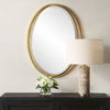 Rhodes Gold Oval Mirror, by Uttermost, 24.25" width x 31.88" height x 1" depth thumbnail 4