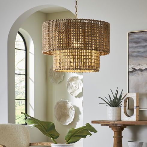 Biswas Woven Jute 1 Light Pendant